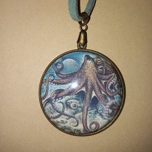 Octopus Ocean Pendant Necklace